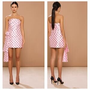 Sonya Moda Juliette Mini Dress Strapless Polka Dot Party Cocktail Hoco Formal XL